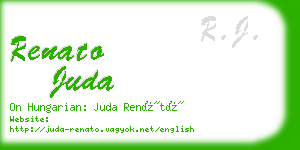 renato juda business card